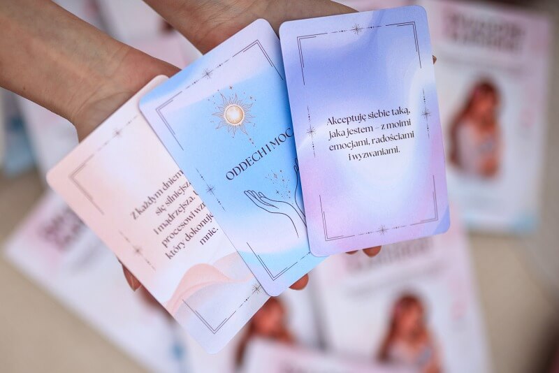 Karty afirmacyjne Oddech i moc